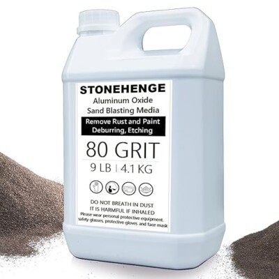 Premium #80 Grit Aluminum Oxide Blast Media - 9 LBS