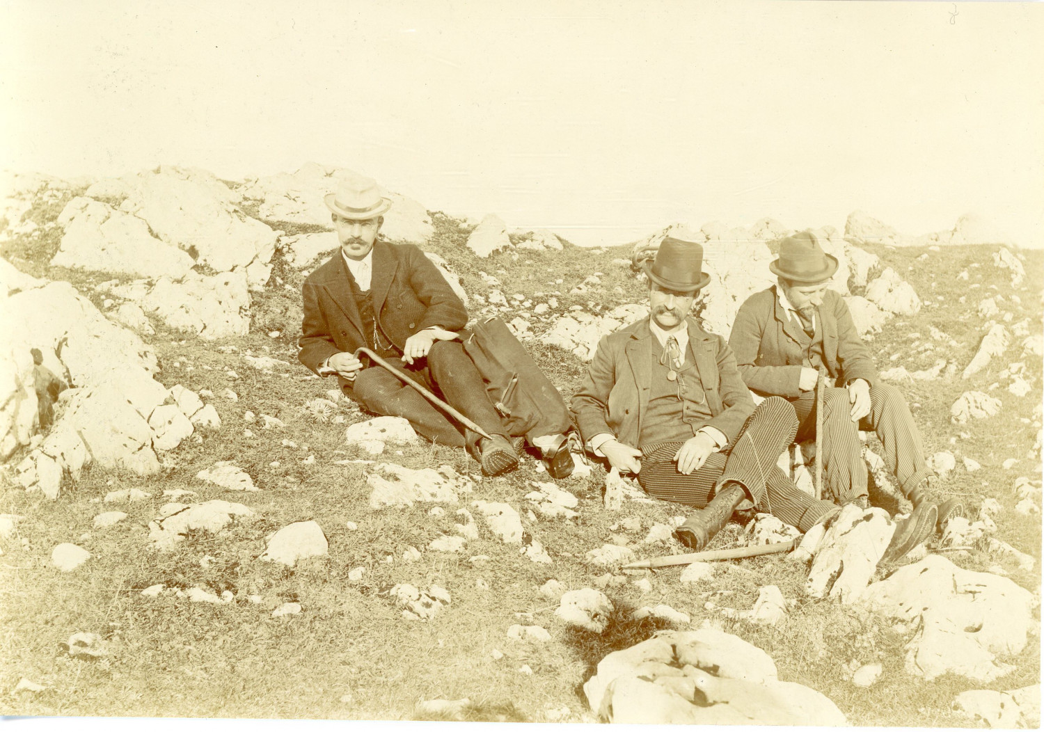 L.Courvoisier-Haas, Switzerland, Courvoisier Group Vintage Albumen Print Print Print Al