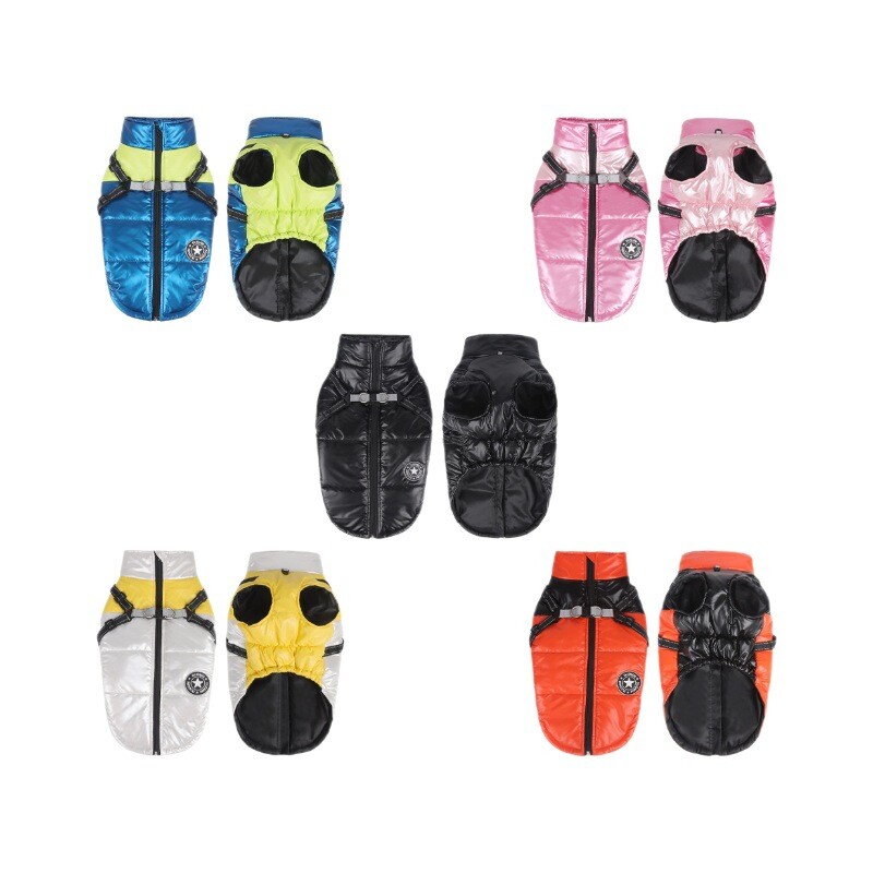 Autumn Winter Pet Vest Pet Puppy Dog Cat Warm Padded Coat Harness Zip