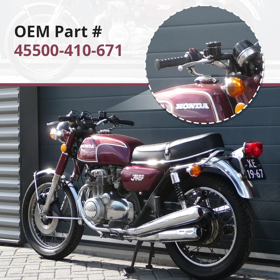 Cilindro maestro de freno delantero 9/16 diámetro para Honda CB300 360 450 CB500 CB550 CB750 Foto 4 de 4