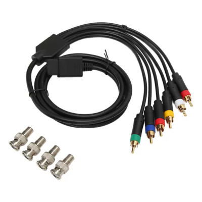 SNES SFC N64 GameCube Multi Out Kabel BNC Adapter RGB Component YPbPr Universal