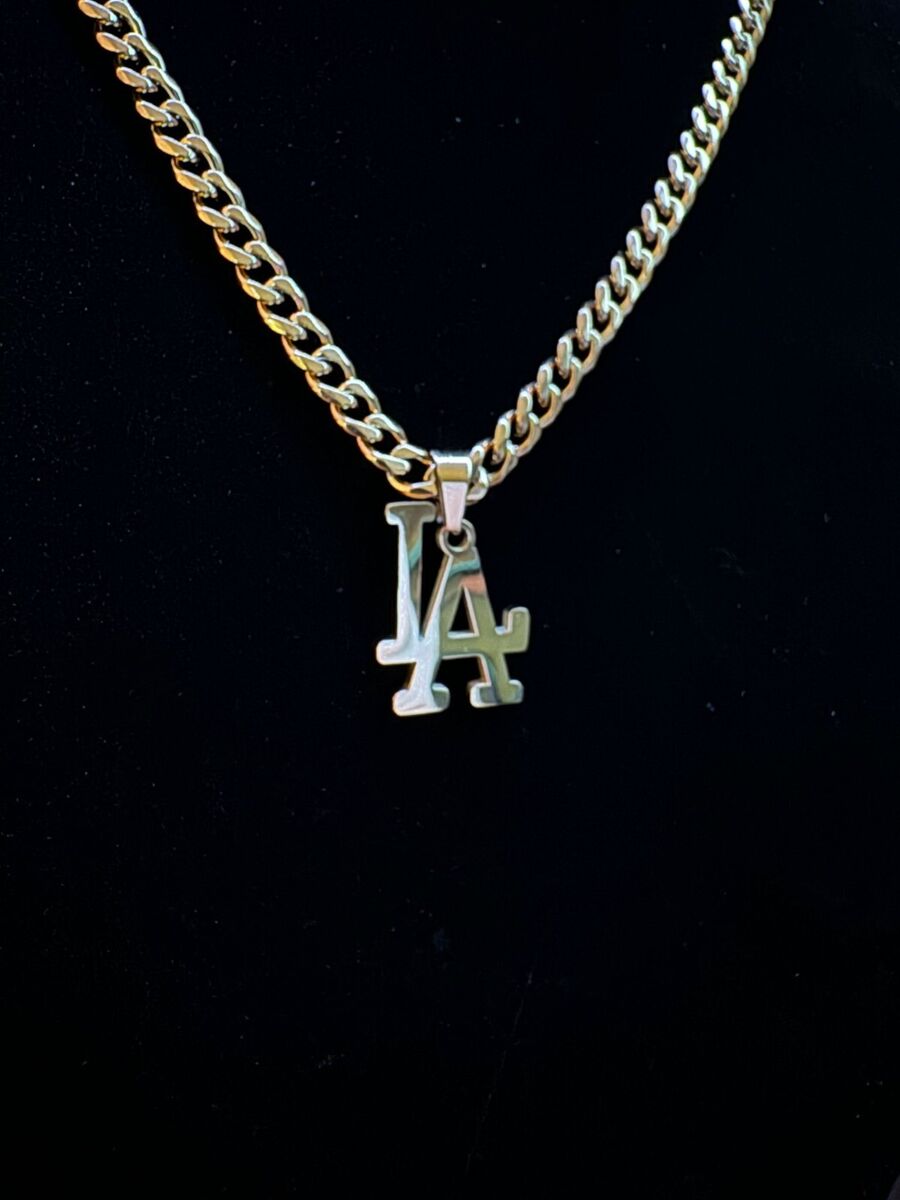 LA Dodgers Necklace - 5mm Cuban 22 LA Dodgers Necklace - 5mm Cuban 22