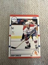 1990-91 Score Hockey Card John Druce Washington Capitals #246