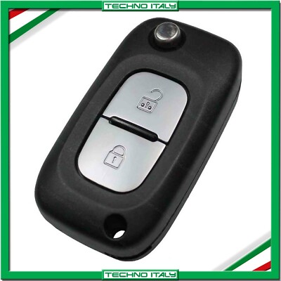 HooRLZ Custodia Chiave Per Renault Twingo Kangoo Clio Modus – Guscio Sostitutivo Con 2 Pulsanti - 3