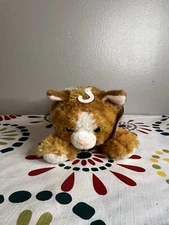 NWT Aurora World Plush - Mini Flopsie - MOLLY the Orange Tabby Cat