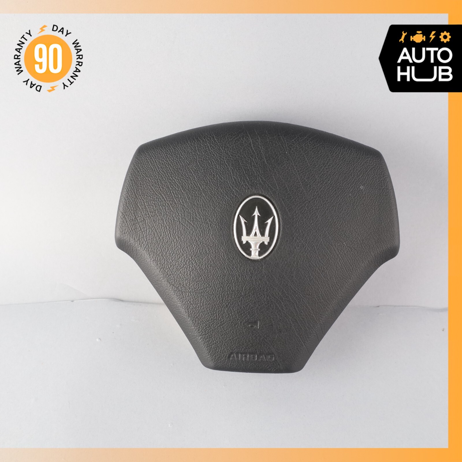 03-13 Maserati Quattroporte M139 Steering Wheel Air Bag Airbag Black OEM