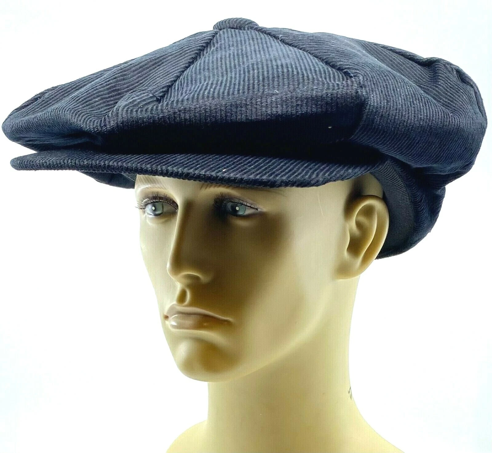 Peaky Blinders Oversized Hat Newsboy Big Apple Gatsby Cap Flat Baker Boy Cord
