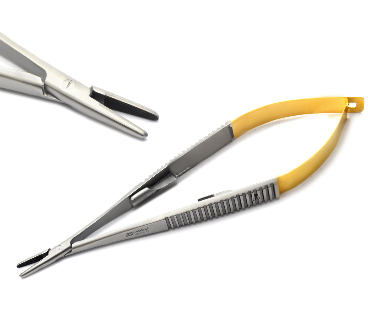 Castroviejo Needle Holder 14cm with TC Micro Surgical Instruments Suturing Tools