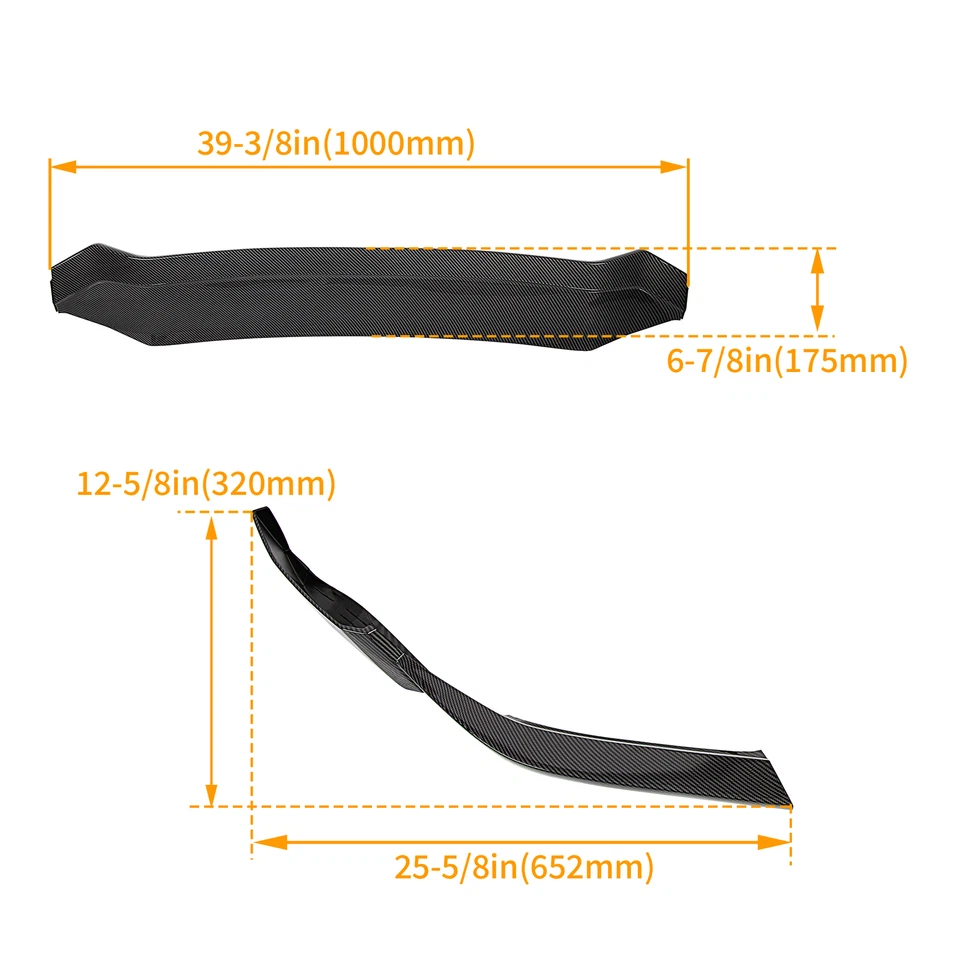 Carbon Fiber Style Front Bumper Splitter Lip Spoiler For 2016-2018 Nissan Maxima Foto 2 de 4