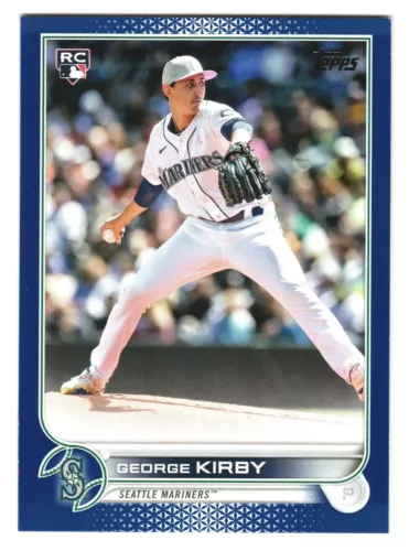 2022 Topps #US207 George Kirby RC ROYAL BLUE Rookie Card Seattle Mariners