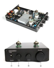 JC-TU98E 80W+80W Bluetooth Tube Preamplifier Bluetooth 5.0 Black 6J1 Version os6