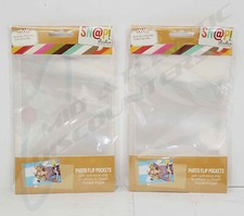 2 Pk Simple Stories Snap 4"x6" Photo Flips Pockets 4065, 12 per pk