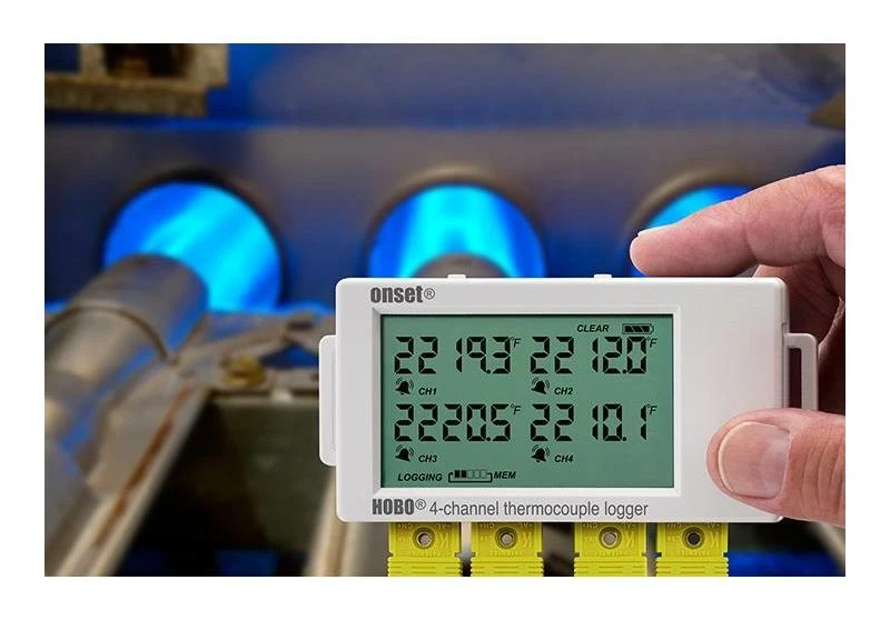 Onset HOBO UX120-014M 4-Channel Thermocouple Data Logger w/ LCD Display - Image 2 of 3