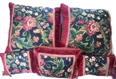 Raymond Waites Decorative Floral Throw Pillows Set of
