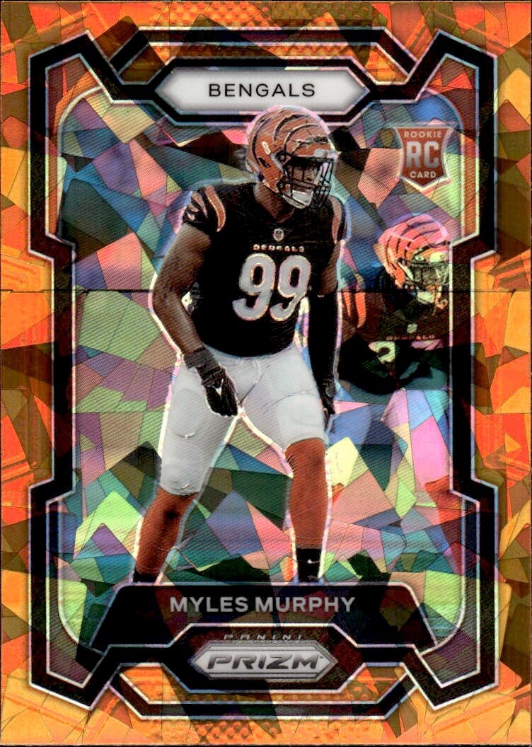 2023 Panini Prizm - Rookies Myles Murphy #320 Orange Ice Prizm RC