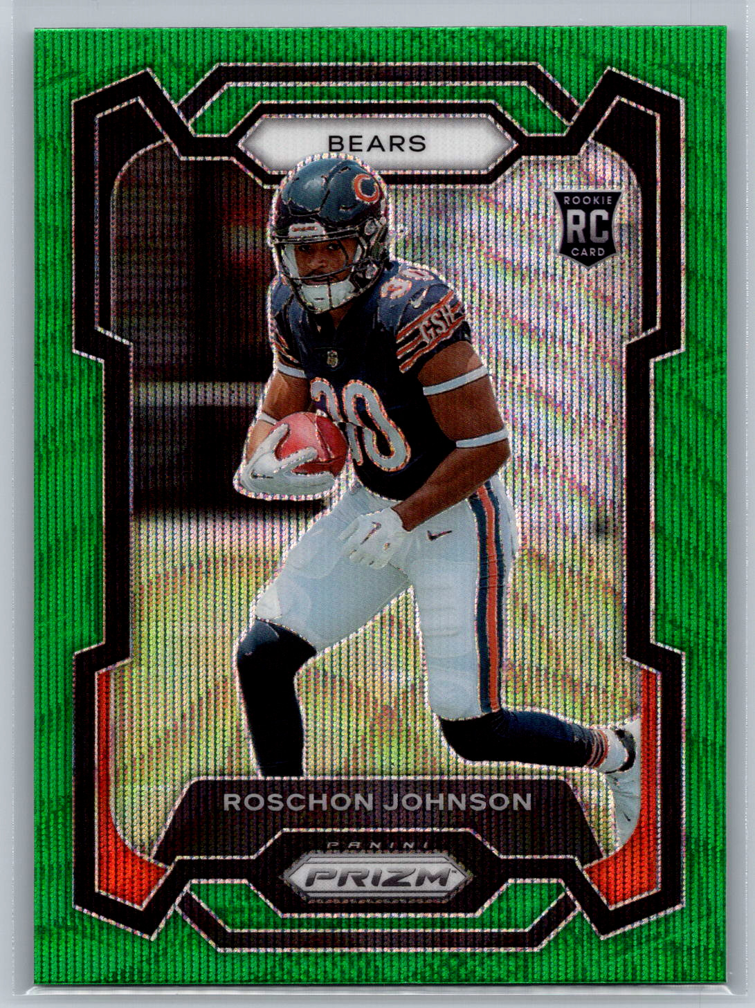 Roschon Johnson 2023 Panini Prizm Green Wave Prizm Rookie Card #314