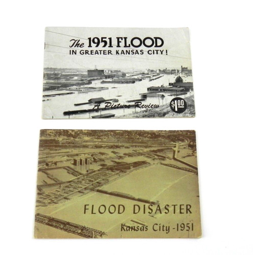 1951 Kansas City Flood Disaster Picture Review Lot of 2