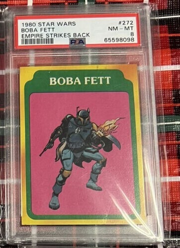 1980 Topps Star Wars Empire Strikes Back Boba Fett Rookie Card #272 PSA 8 NM-MT