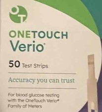 One Pack One Touch Verio 50 Count Diabetic Test Strips