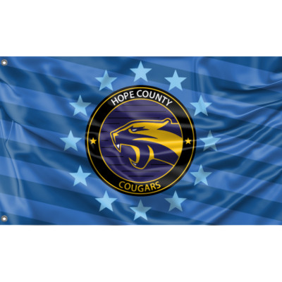 Hope County Pumas Flaggendesign, 3x5 Fuß / 90x150 cm Größe, EU Made