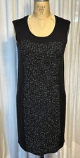 Apt.9 womens Sleeveless Blk/White Knee L Knit Sweater Dress Sz S used