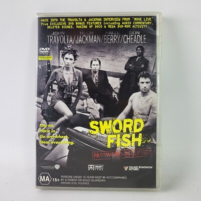 Sword Fish DVD - John Travolta - Hugh Jackman