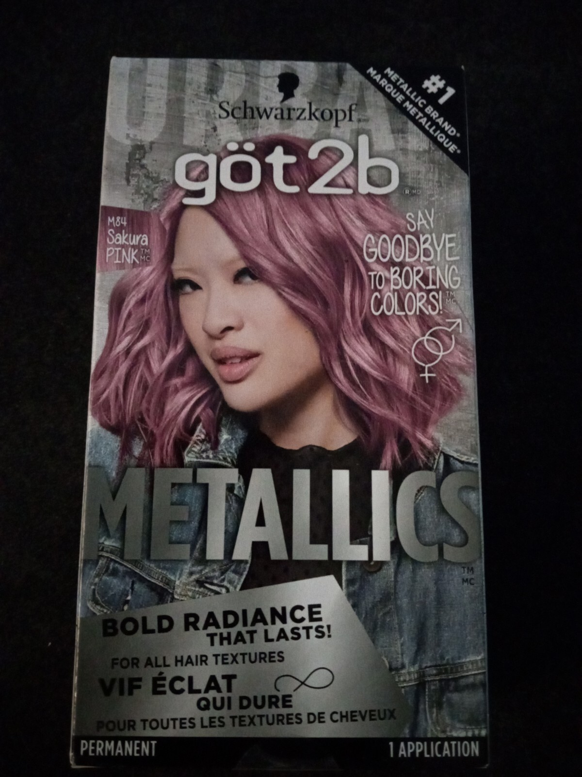 Schwarzkopf Got2b Metallics Permanent Hair Color M84 Sakura Pink for sale  online | eBay