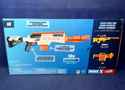 Nerf FORTNITE IR 6-Dart Motorized Blaster Gun ACCELERATION