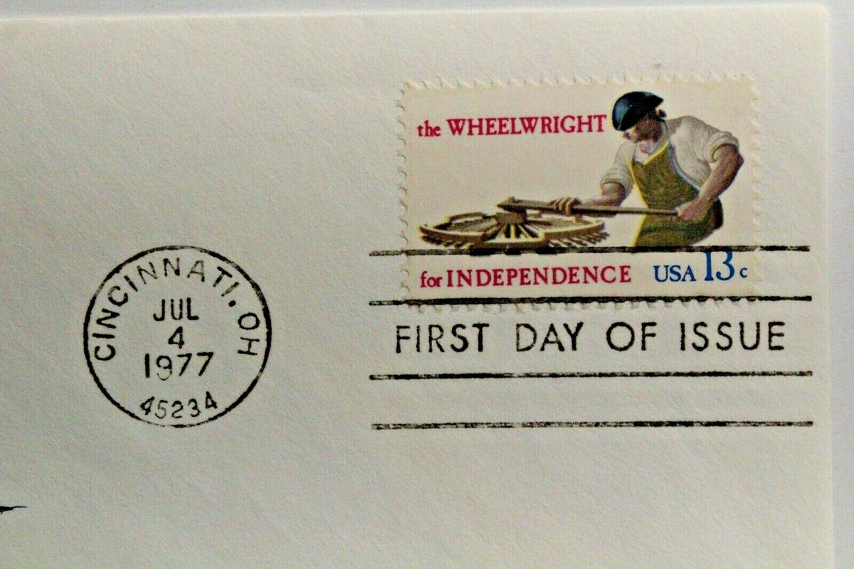Readers Digest FDC #1719–1977 13c Skilled Hands Wheelwright ST1047