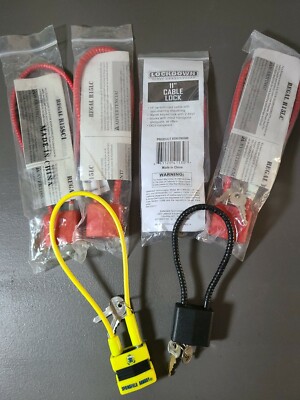 Lockdown 11''gun Cable Locks  Set Of 6