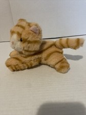 Tiger striped kitty cat 8 inches soft, plush cuddly