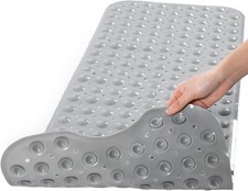 Non-Slip Bath Tub Mat 40 X 16 Inch Extra Long Antibacterial Bathroom Shower Mat