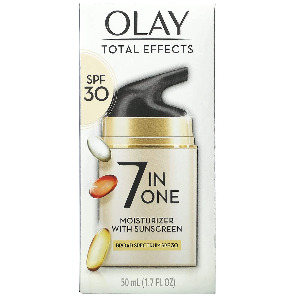 2 X Olay, Total Effects, 7-in-One Moisturizer with Sunscreen, SPF 30, 1.7 fl oz - Image 2 of 3