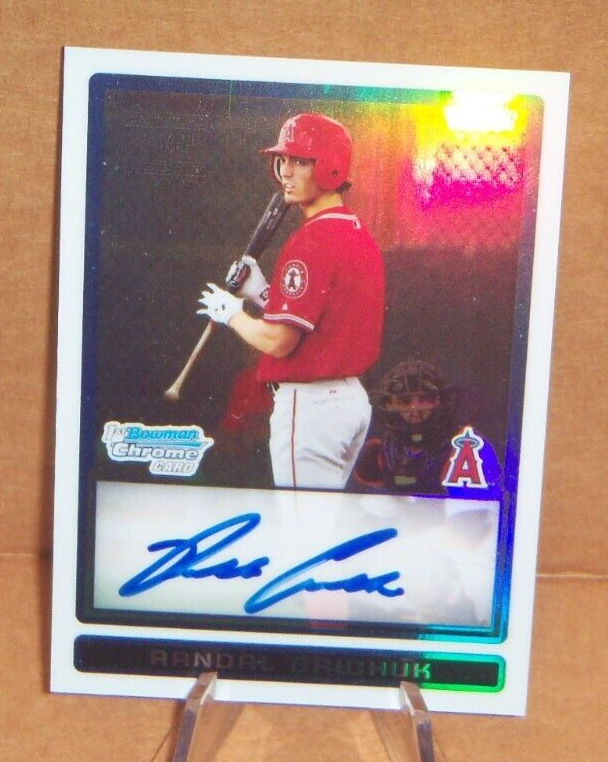 Randal Grichuk 2009 Bowman Chrome Draft Refractor Auto Numbered 