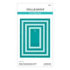 Spellbinders Etched Dies - Perfect Touch Retangles and Tag, S5-647