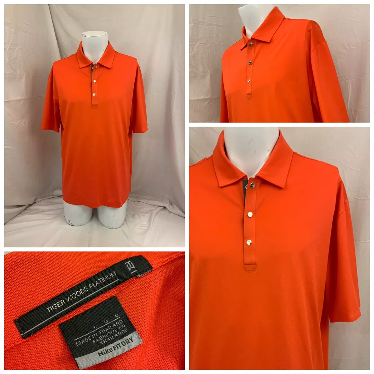 Tiger woods pink nike deals shirt