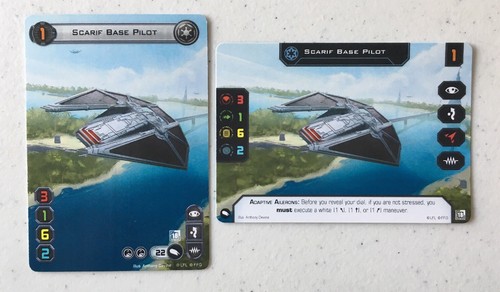 x4 Star Wars X-Wing Game Scarif Base Pilot Alt Art Card Official FFG OP prize - 第 1/4 張圖片