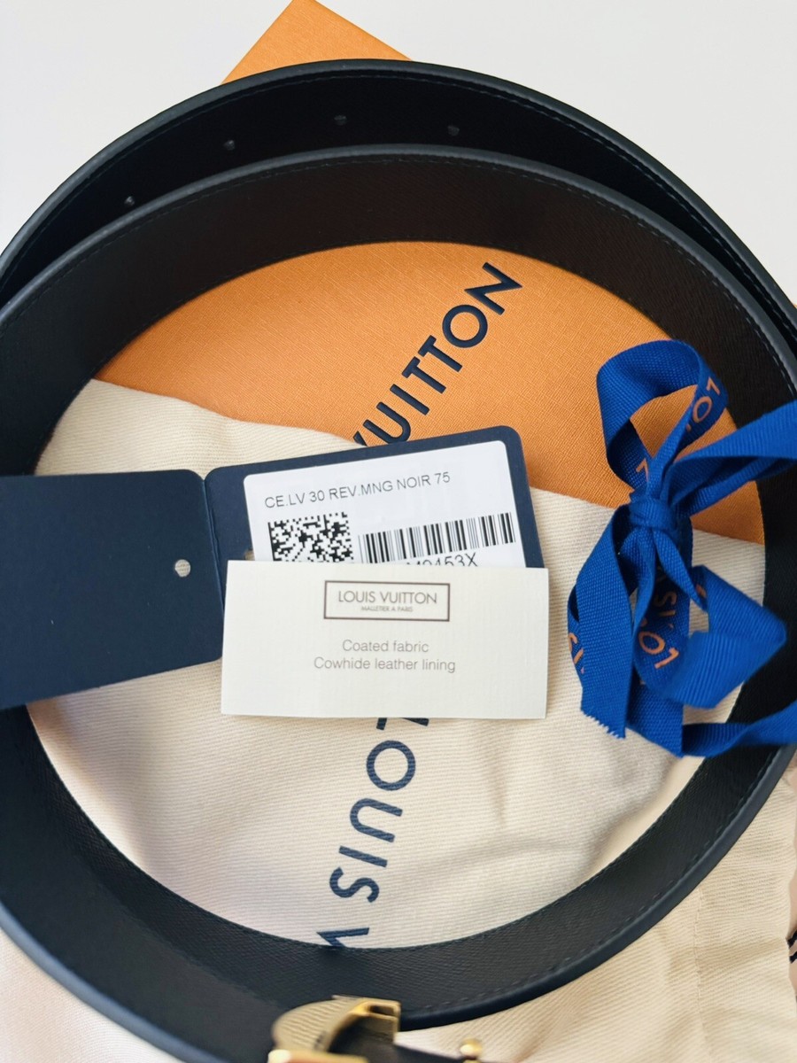 LV Initiales 30mm Reversible Belt Noir 75 | eBay display picture 2