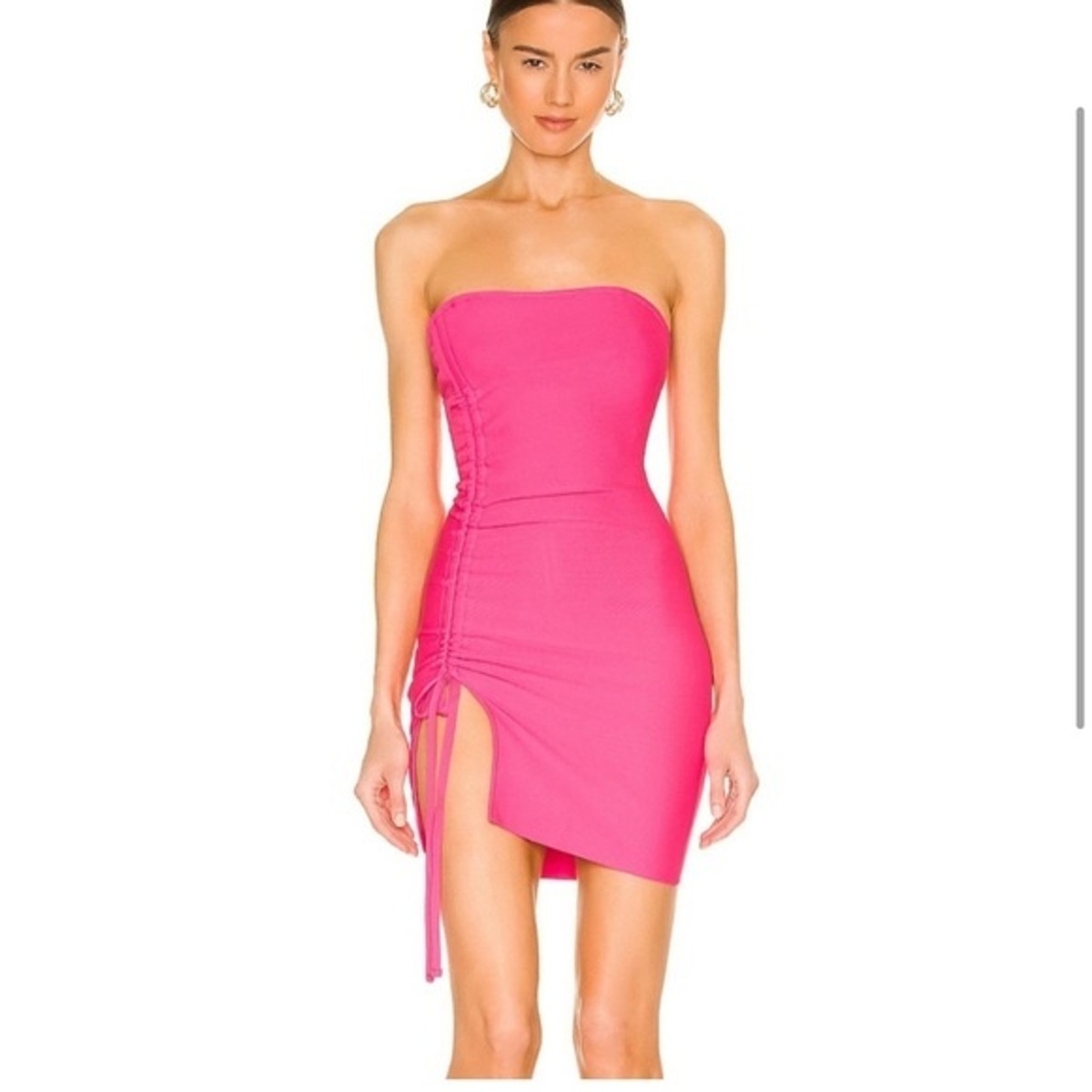 hot pink strapless bodycon dress Strapless Dress Hot Pink – Sofi Stella Women's & Children's Boutique