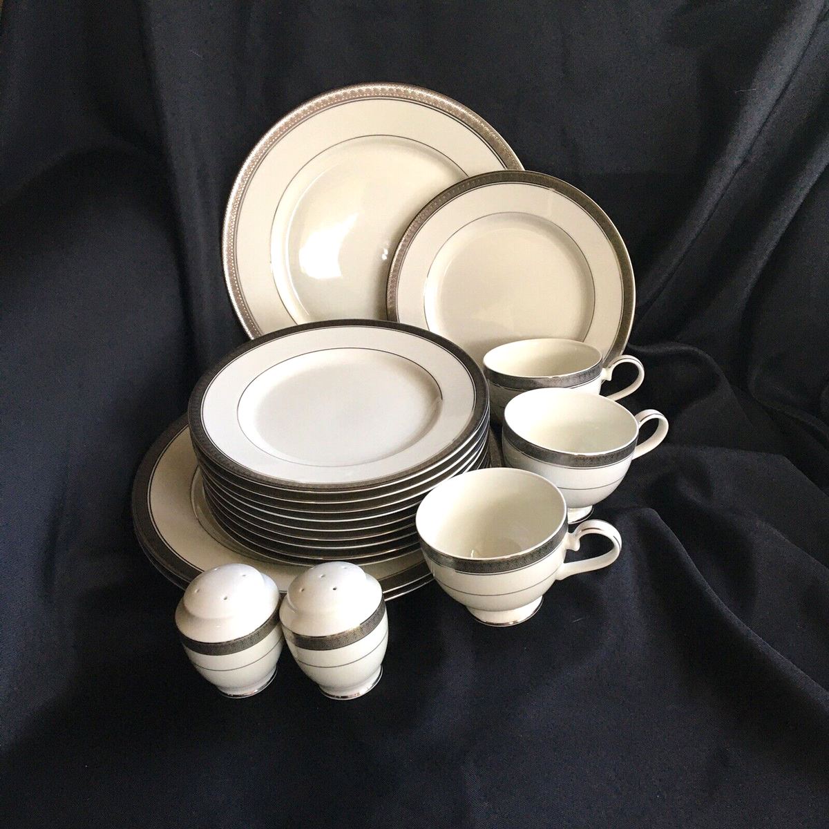 MIKASA PALATIAL PLATINUM dinnerware--Thailand formal elegant