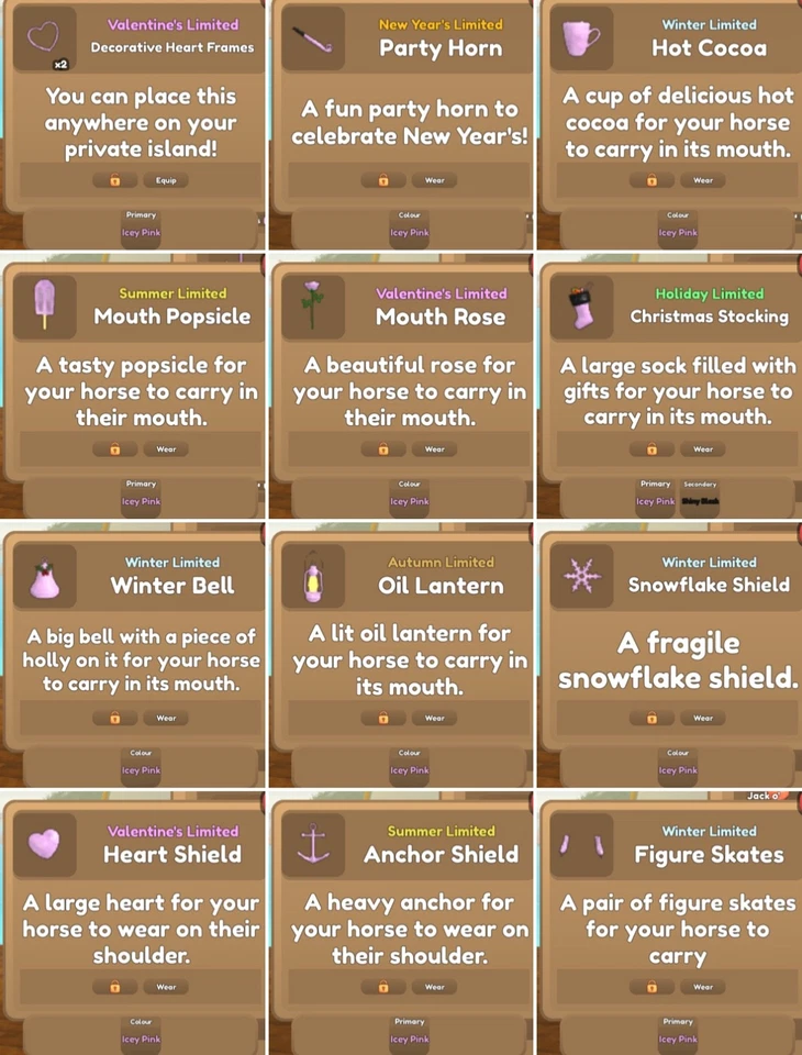 LIMITED Wild Horse Islands Icey Pink Accessories