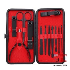 Manicure Set Pedicure Kit - 11 Pcs - Toe Finger Nail - Black