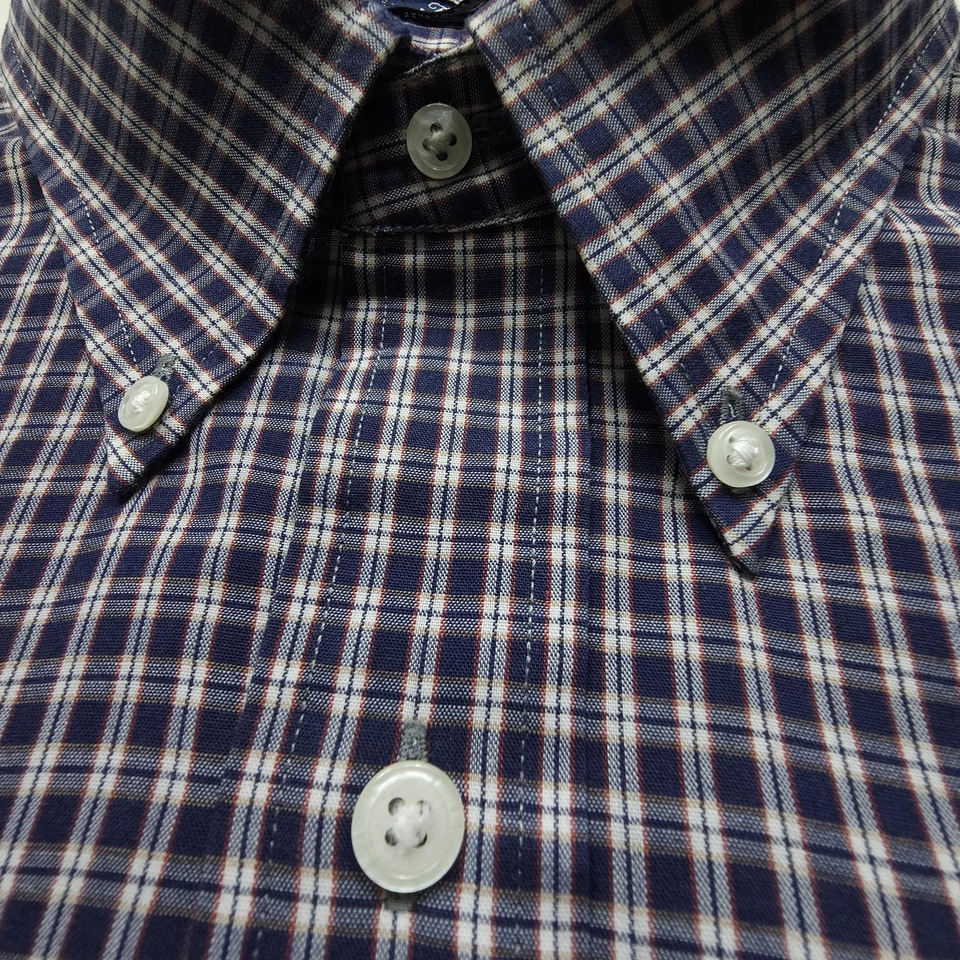 De Colección Patrick James Gant Camisa de Hombres Camisa Grande Azul Rojo Blazer a Cuadros Ajuste L Foto 2 de 4