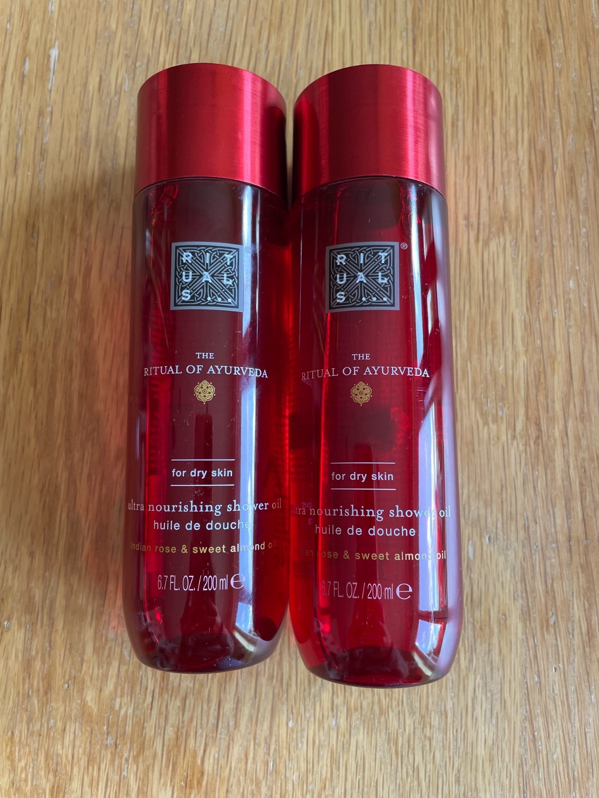Rituals Unisex The Ritual Of Ayurveda Almond Oil & Indian Rose Shower Oil 200Ml - Image 2