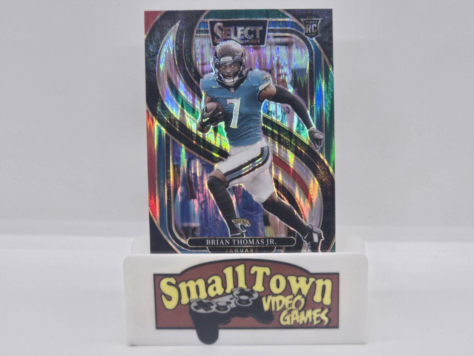 2024 Select Hobby Green Red Shock Prizm Brian Thomas Jr. Premier Jaguars RC