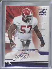 2011 Leaf Ultimate Draft Purple 5/5 Marcell Dareus #U-MD1 Auto fm0
