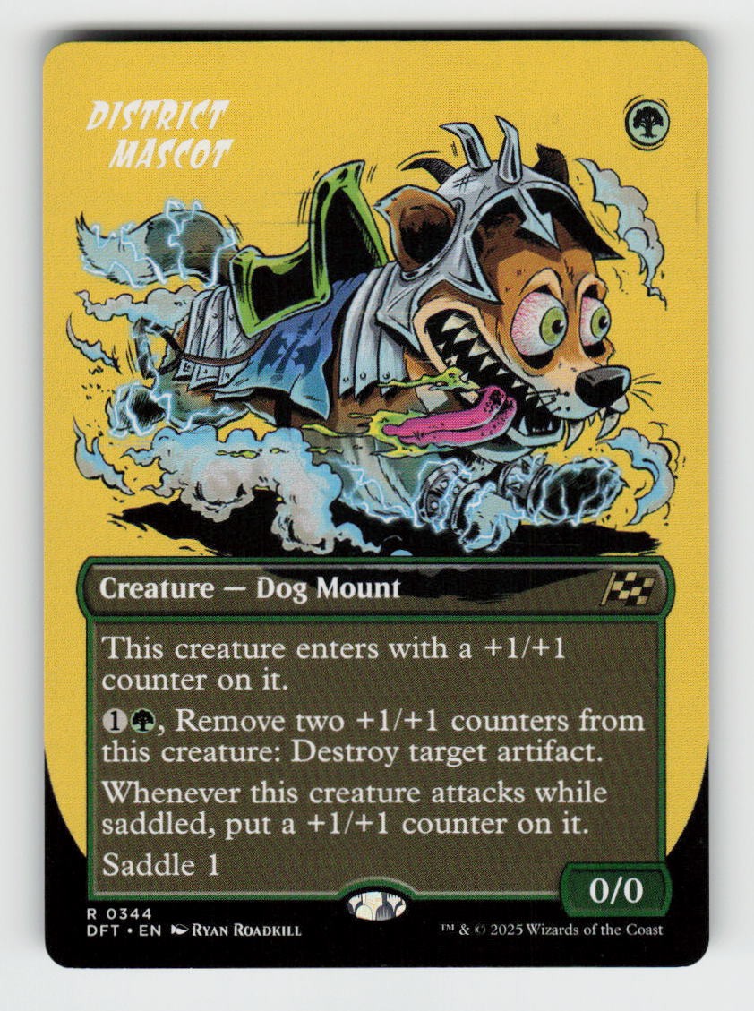 District Mascot (Borderless) 344 Rare Aetherdrift Magic: The Gathering