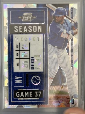 2020 Panini Contenders - Season Ticket Optic Robinson Cano #36 Cracked Ice /23