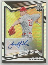 2022 Panini Elite Extra Edition Baseball Jack Perkins #154 Signatures Parallel