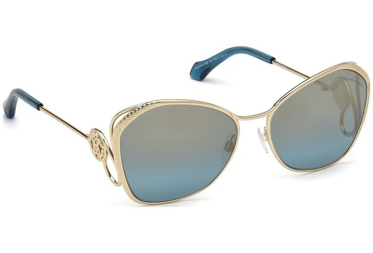 Roberto Cavalli Cream Butterfly Sunglasses Roberto Cavalli SRC056M Sunglasses | FREE Shipping main image 2